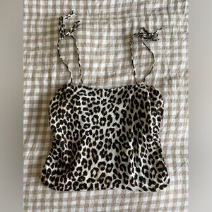 H&M Leopard Print Camisole Top